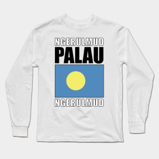 Flag of Palau Long Sleeve T-Shirt